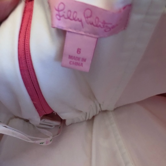 Lilly Pulitzer strapless dress. Size 6. Bright pink. - Picture 4 of 4